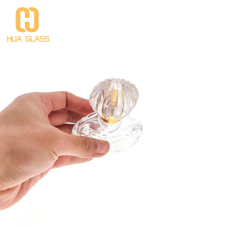 Botella de spray de perfume de vidrio de 2 oz 60ml botella de vidrio vacía de perfume