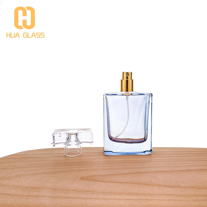 50 مل الزجاج الأزرق زجاجات العطور الفارغة مصنعي زجاجات العطور