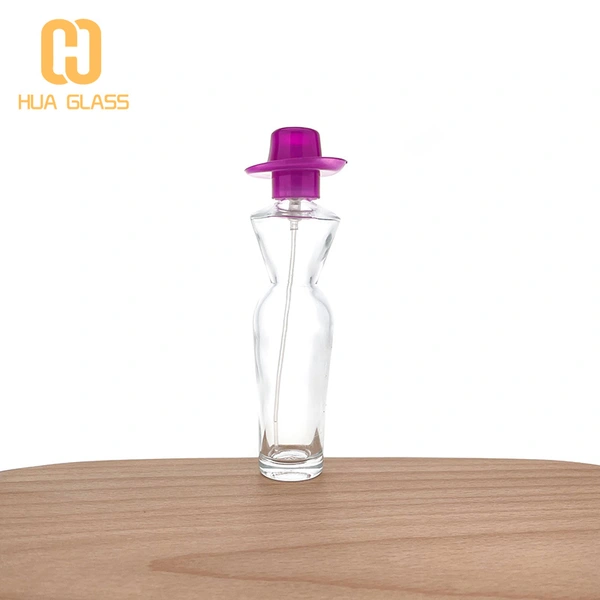 Botellas de perfume con forma de cuerpo para mujer Botella de perfume elegante de vidrio de 50 ml