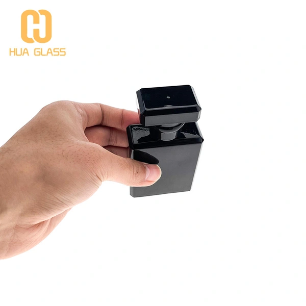 زجاجة عطر شانيل 50 مل 100 مل زجاجة عطر من الزجاج الأسود الشفاف