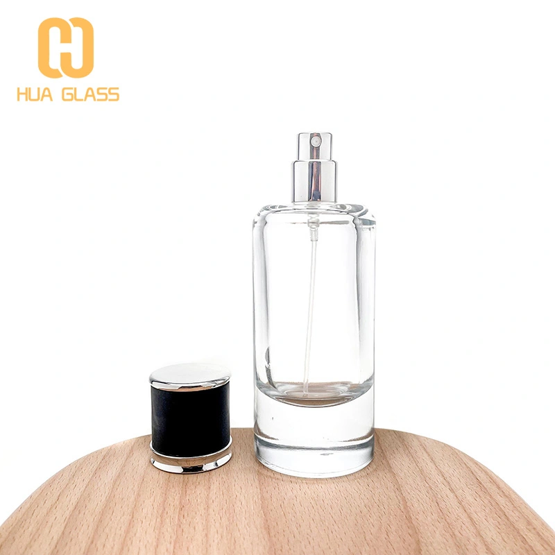 50 مل زجاجة عطر زجاجية مستديرة فاخرة اسطوانة زجاجة كولونيا