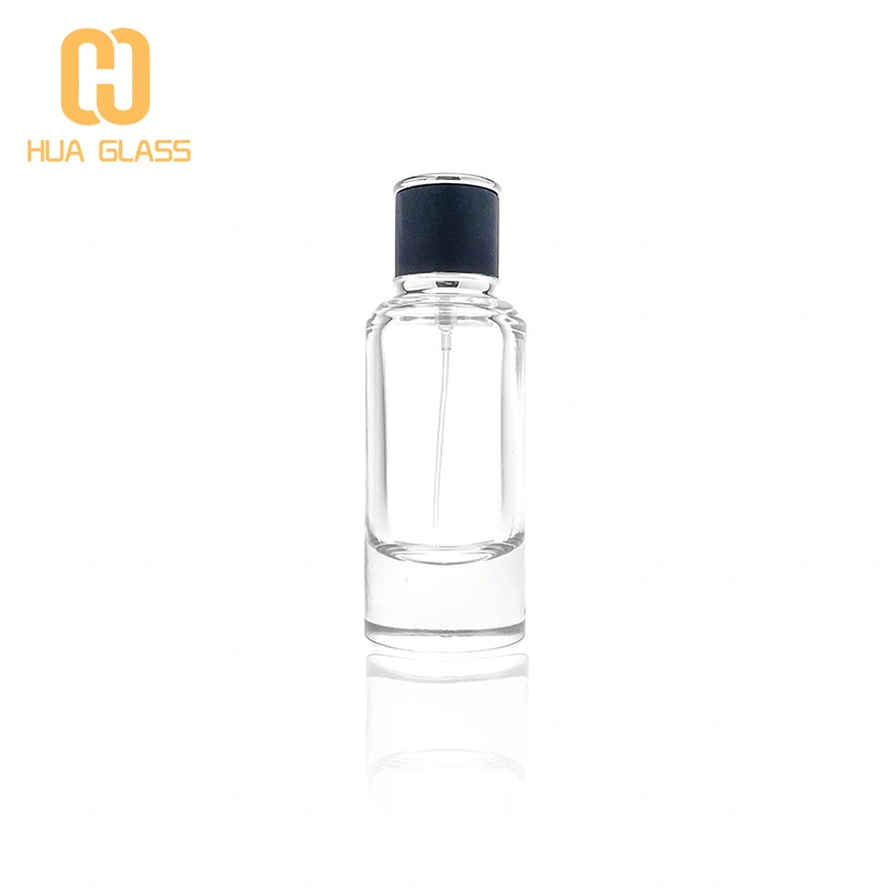 50 مل زجاجة عطر زجاجية مستديرة فاخرة اسطوانة زجاجة كولونيا