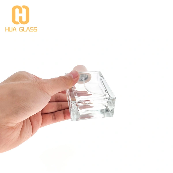 botella de spray de perfume rosa de color 50ml botellas de perfume de vidrio vacías