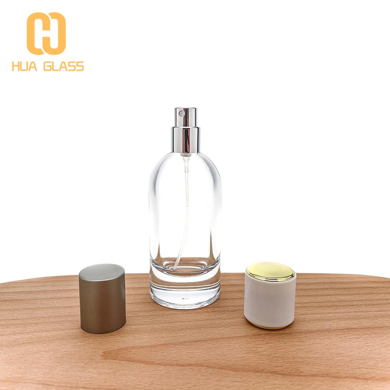 Flacon de parfum en verre de 100 ml avec pulvérisateur à pompe  