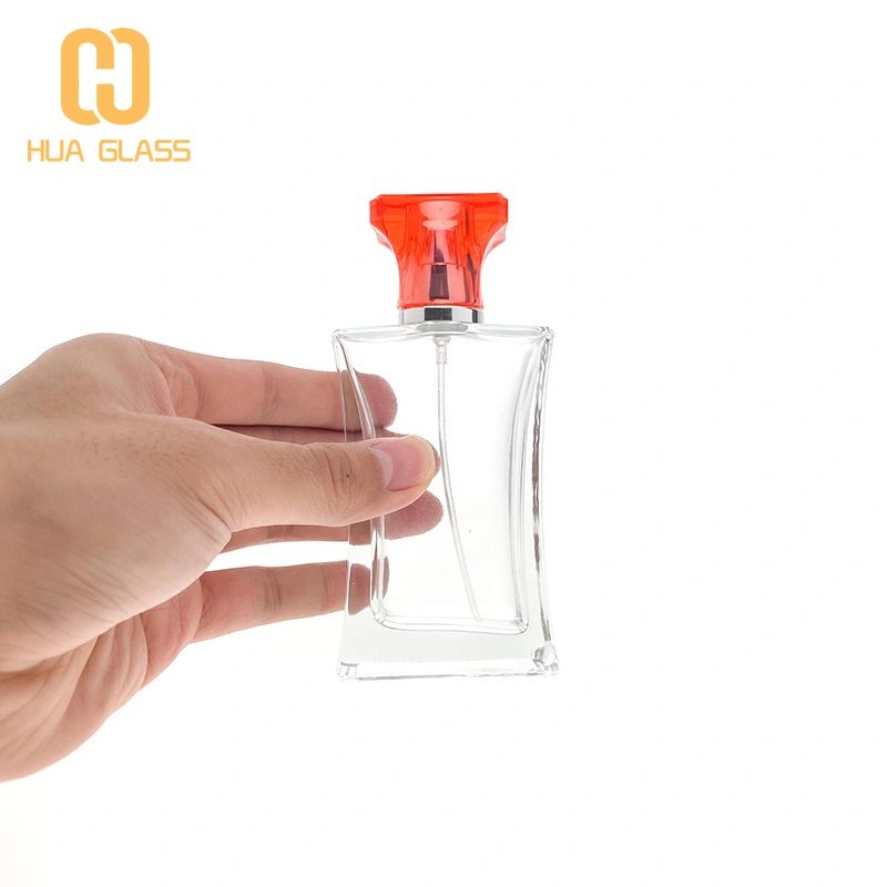 Botella de cristal de perfume de 70 ml, botellas de perfume al por mayor