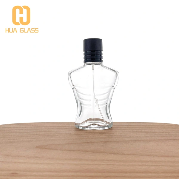 60ml 100ml muscle man bouteille de parfum vaporisateur bouteille de parfum en verre