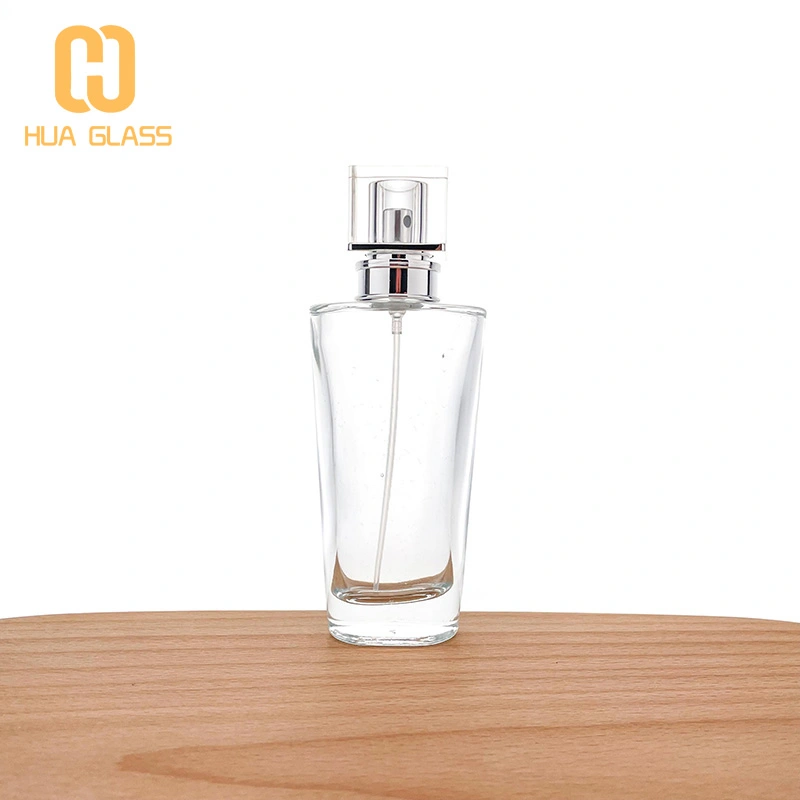 زجاجة عطر زجاجية بتصميم كريستال 50 مل