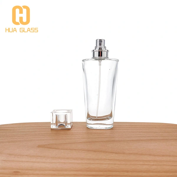 زجاجة عطر زجاجية بتصميم كريستال 50 مل