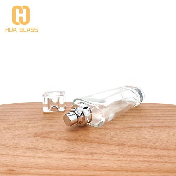 زجاجة عطر زجاجية بتصميم كريستال 50 مل