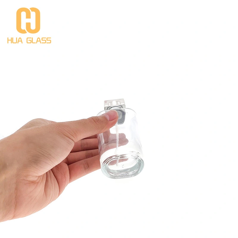 زجاجة عطر زجاجية بتصميم كريستال 50 مل