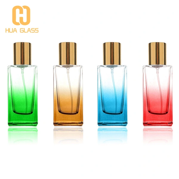 30 مل زجاجة عطر مستطيلة ملونة من سكور