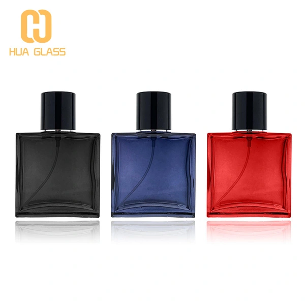 Flacon de parfum en verre design bleu bleu de chanel 50ml