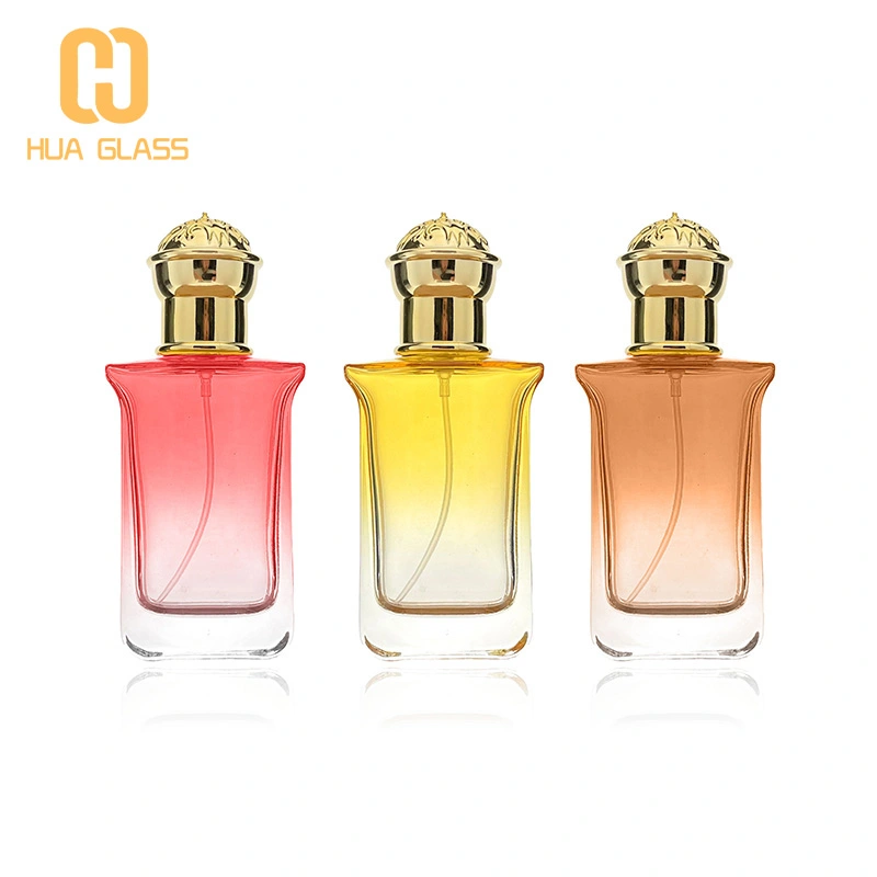 Flacon de parfum en verre de style arabe coloré de 50 ml