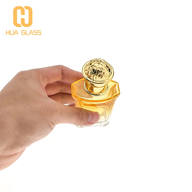 Flacon de parfum en verre de style arabe coloré de 50 ml