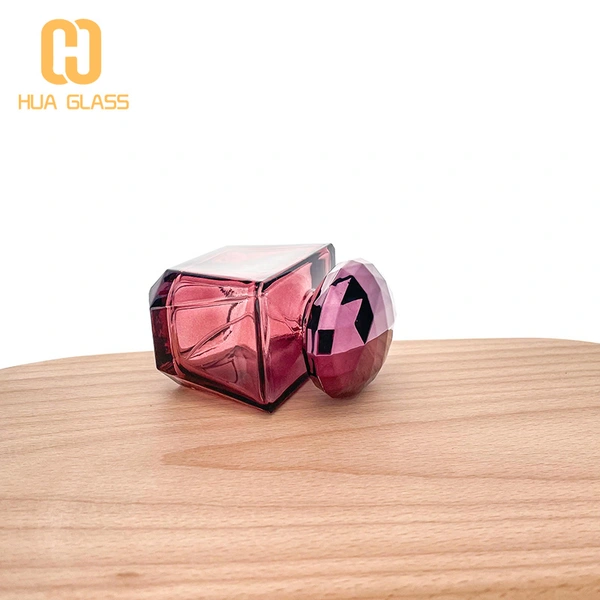 90 مل زجاجة عطر أنيقة زجاجة عطر زجاجية ملونة