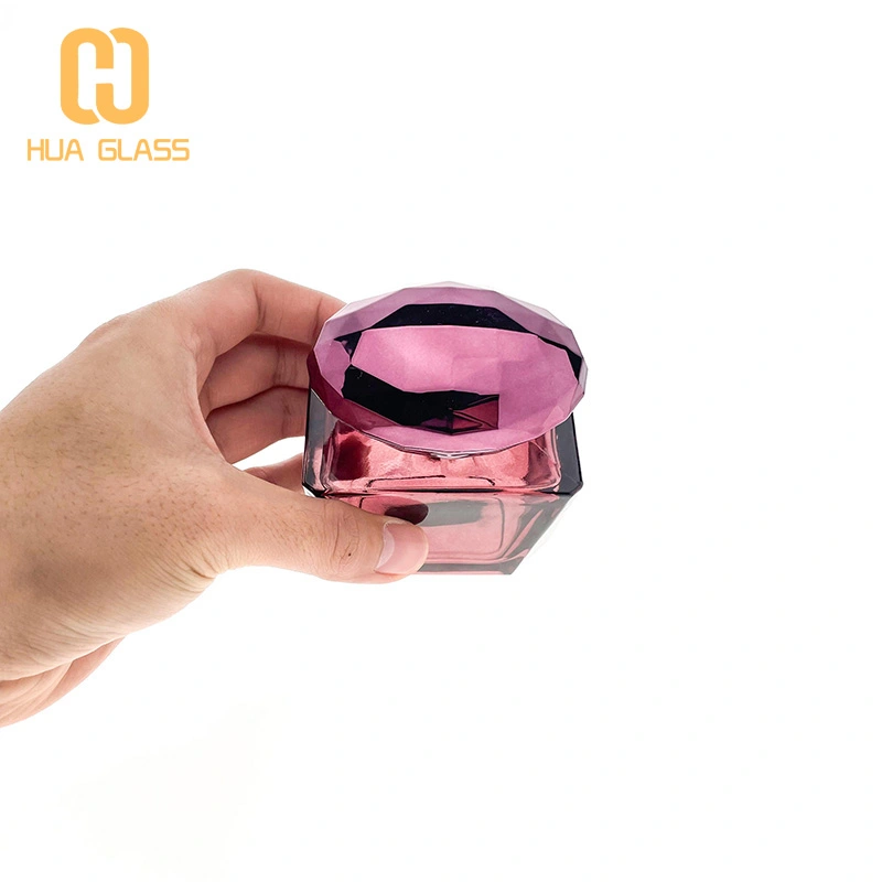 90 مل زجاجة عطر أنيقة زجاجة عطر زجاجية ملونة