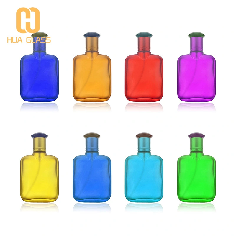 زجاجة عطر زجاجية 100 مللي زجاجة عطر العنبر متجمد