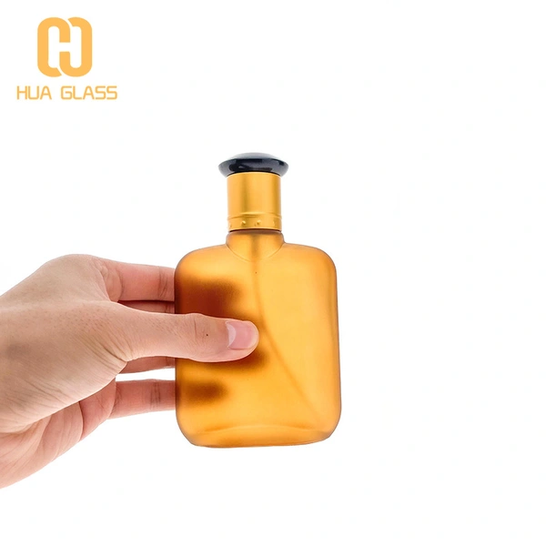 زجاجة عطر زجاجية 100 مللي زجاجة عطر العنبر متجمد