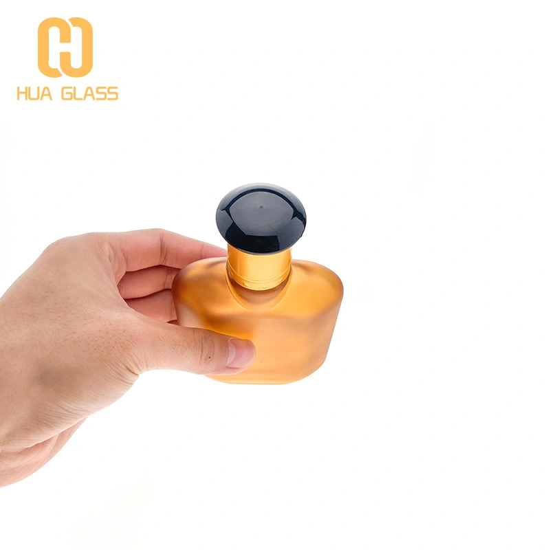 زجاجة عطر زجاجية 100 مللي زجاجة عطر العنبر متجمد