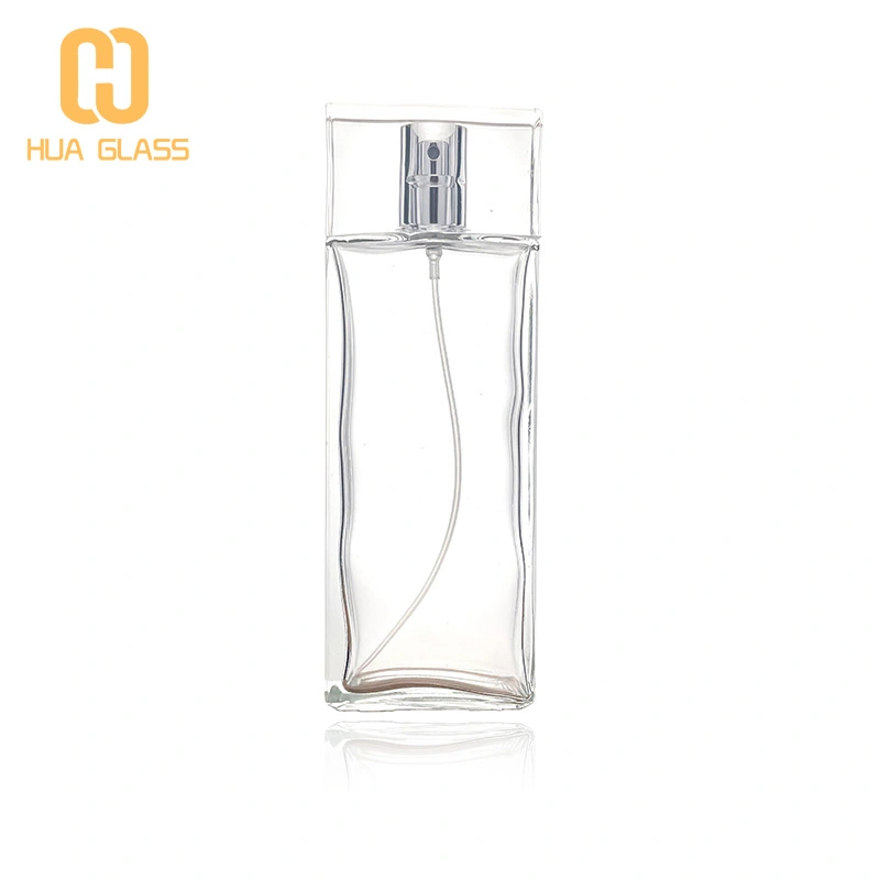 زجاجة عطر زجاجية شفافة شفافة بسعة 100 مل