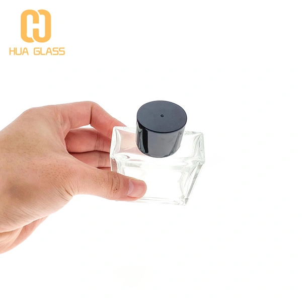 прозрачный синий стеклянный квадратный флакон духов 65 мл 125 мл