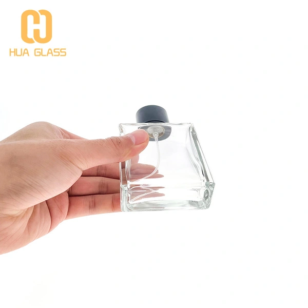 прозрачный синий стеклянный квадратный флакон духов 65 мл 125 мл