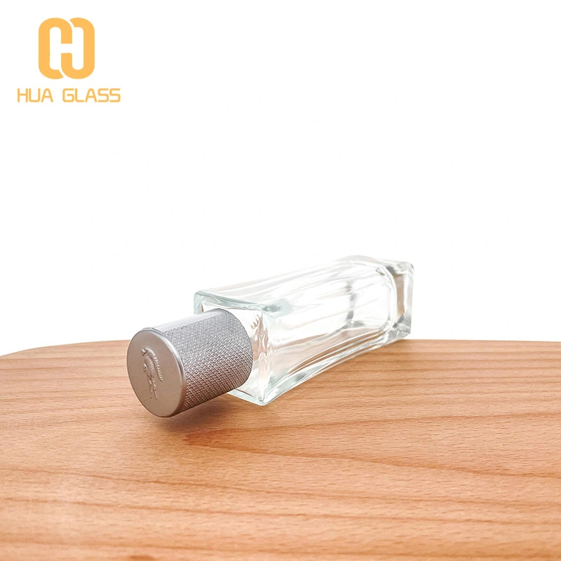 زجاجة عطر مستطيلة الشكل 50 مل زجاجة عطر زجاجية بالجملة  