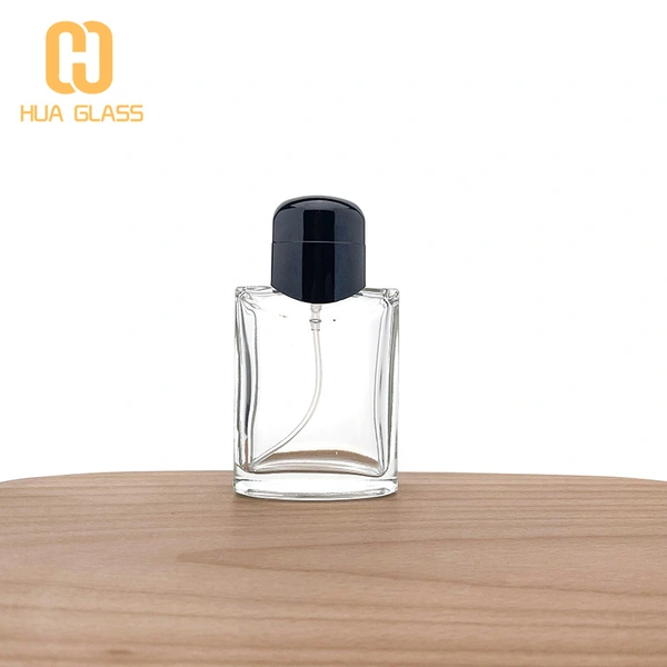 زجاجات عطر وكولونيا زجاجة عطر 100 مل بغطاء أسود  
