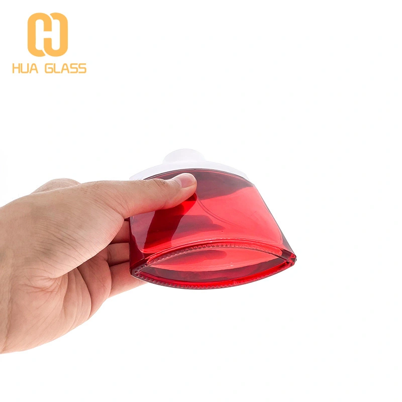 الزجاج الأحمر زجاجة عطر جديدة 100 مل زجاجات عطر زجاجية مربعة  