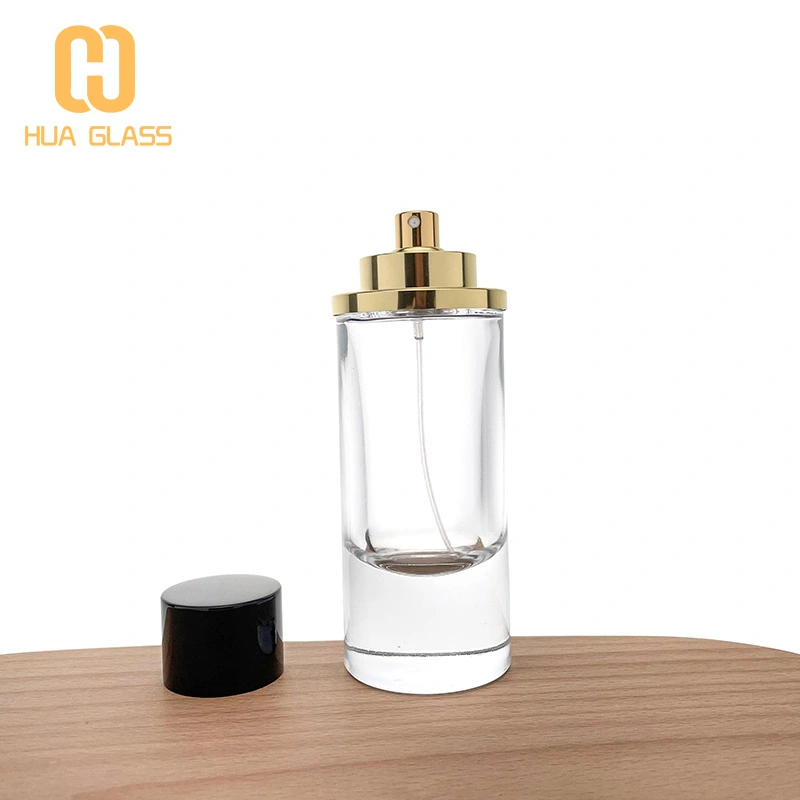 botella de vidrio de perfume de lujo árabe dubai con tapa magnética  