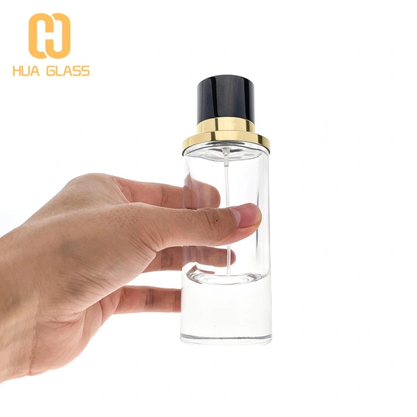 botella de vidrio de perfume de lujo árabe dubai con tapa magnética