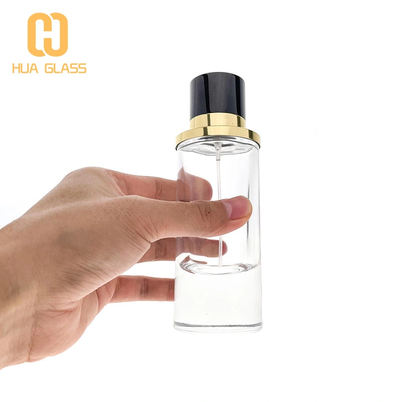 botella de vidrio de perfume de lujo árabe dubai con tapa magnética  