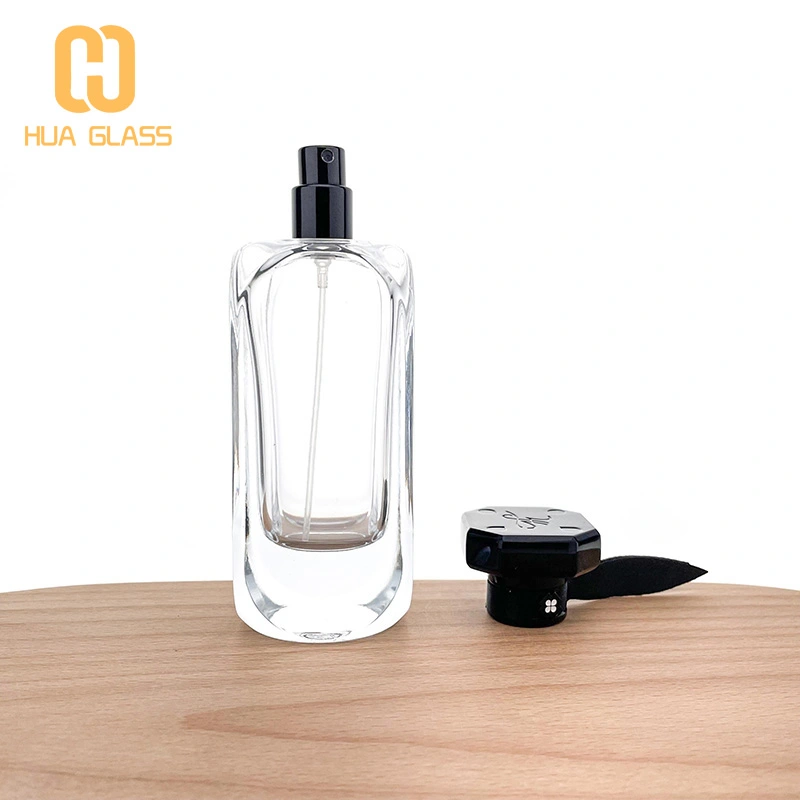 Frasco de perfume con tapa de zamak metálico de diseño personalizado 100ml