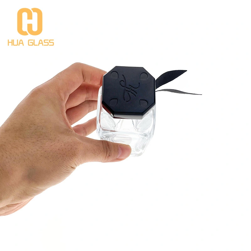 Frasco de perfume con tapa de zamak metálico de diseño personalizado 100ml