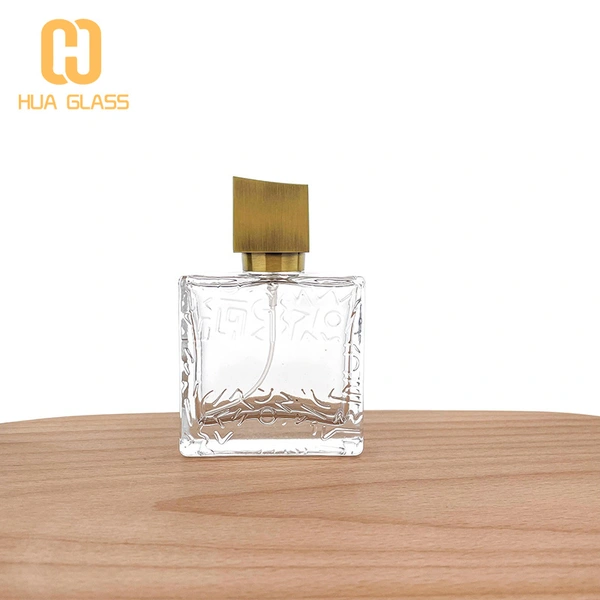 Embossage cunéiforme exotique de forme carrée plate de 50 ml  