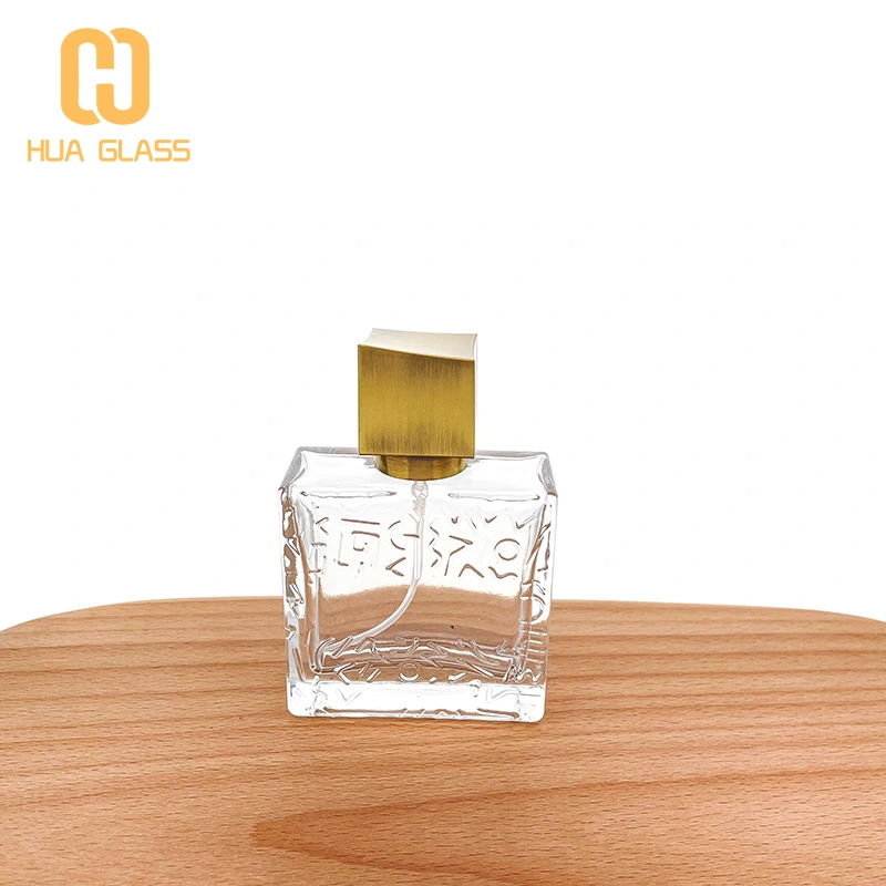 Relieve cuneiforme exótico de forma cuadrada plana de 50 ml  