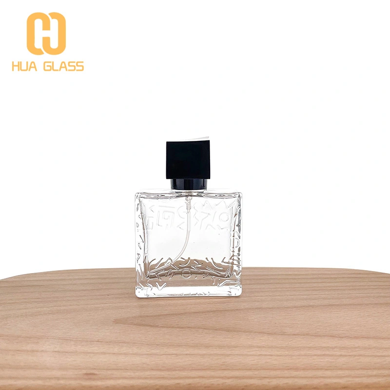 Relieve cuneiforme exótico de forma cuadrada plana de 50 ml  