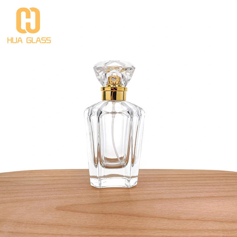 Frasco de perfume con diseño de diamante de cristal de 70 ml