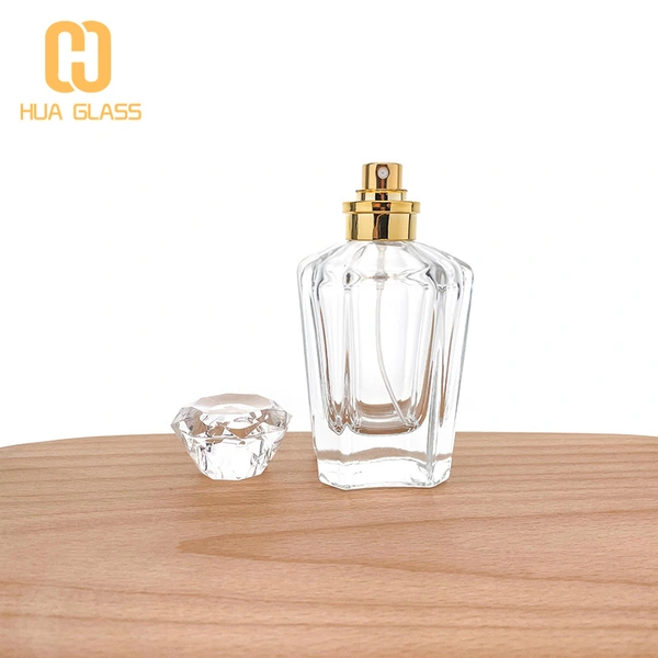 Frasco de perfume con diseño de diamante de cristal de 70 ml