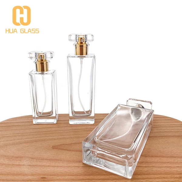 30 مل 50 مل 100 مل زجاجات عطر مستطيلة الشكل للبيع