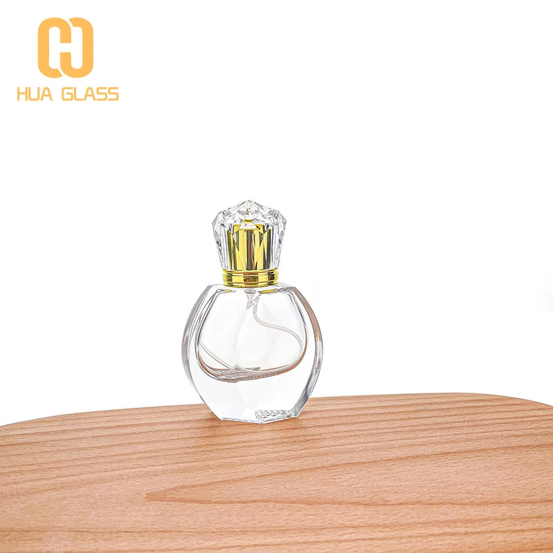 Botellas de perfume de vidrio redondas Botellas de perfume vacías de 50 ml a la venta