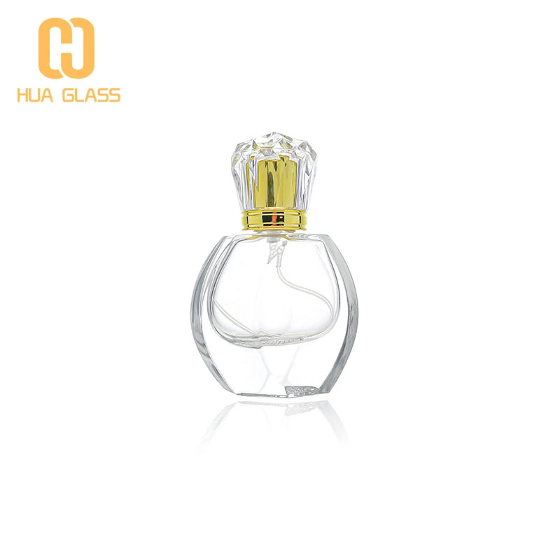 Botellas de perfume de vidrio redondas Botellas de perfume vacías de 50 ml a la venta