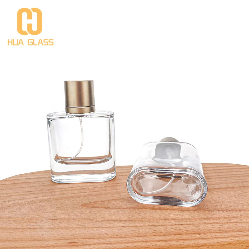 Flacon de parfum en verre carré Giorgio Armani 60 ml 100 ml avec bouchon argenté  