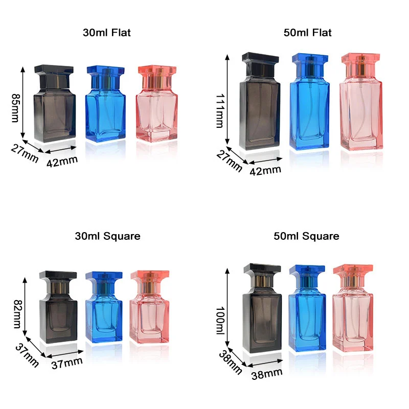 botella de perfume de colonia azul rojo negro tom ford 30ml 50ml 100ml