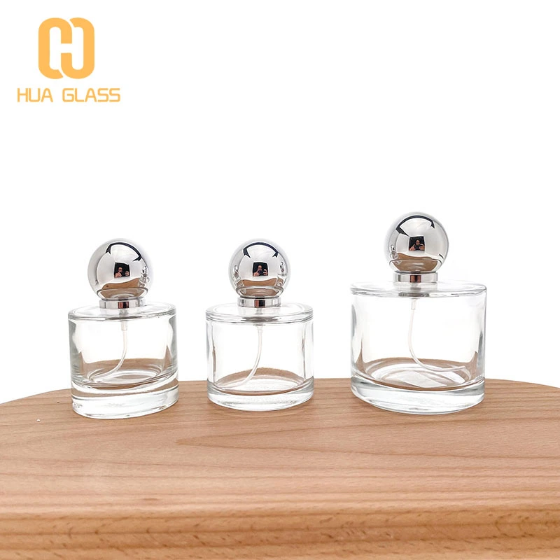 Botellas de spray de perfume vacías redondas de 30ml 50ml 100ml