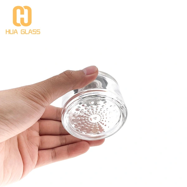 زجاجة عطر 1.7 أوقية 50 مل مع غطاء أسود مستدير