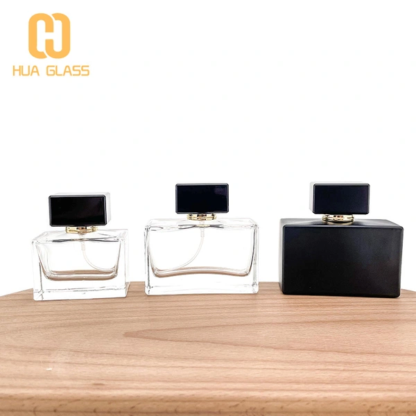 زجاجات عطر زجاجية فارغة 30 مل 50 مل مربعة