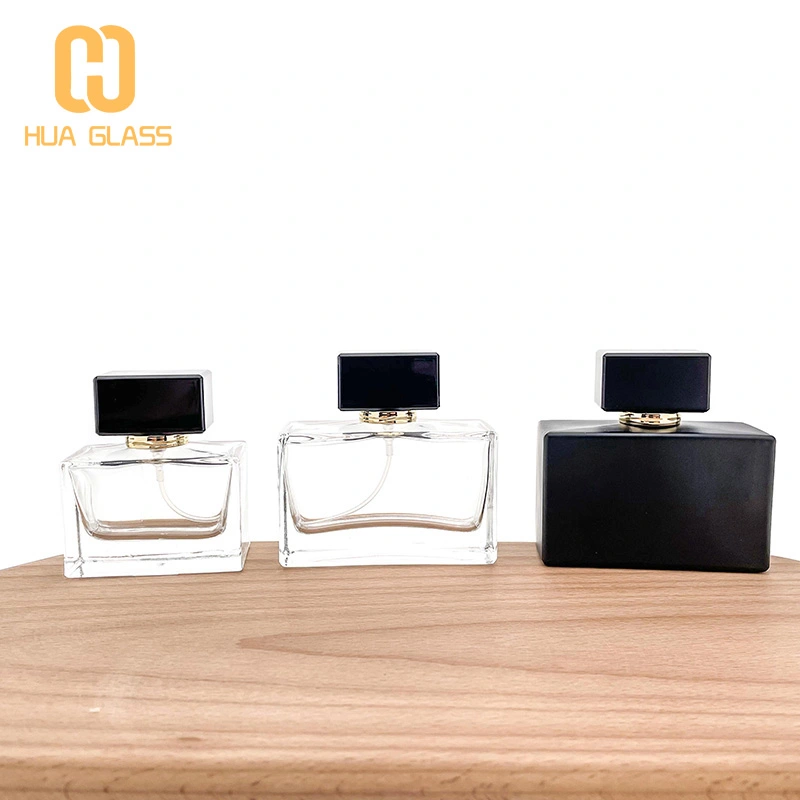 bouteilles de parfum en verre carrées vides de 30 ml à 50 ml