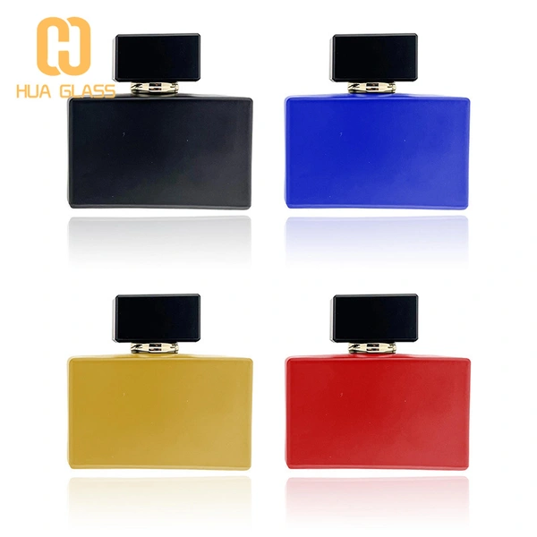 empty 30ml 50ml square glass perfume bottles