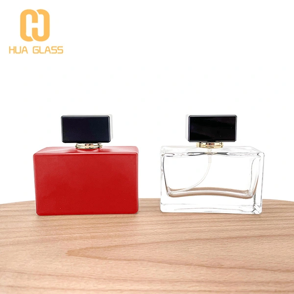 empty 30ml 50ml square glass perfume bottles